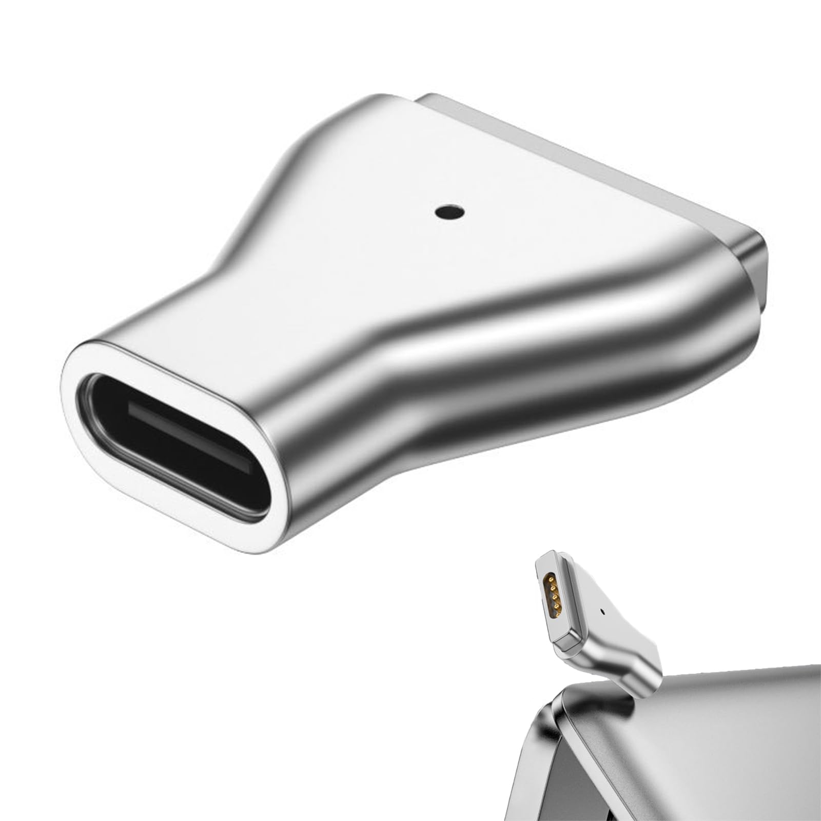 YREYBN 2 To Usb C, 2 Charger, 2, Type-C Magnetic Adapter For 2 T-Head Straight Pd 100w Power Fast Charging Converter Compatible With 2013-2015 Macbook Air Pro