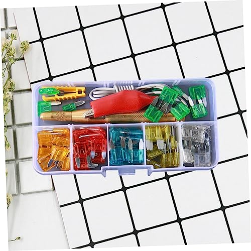 Kit de probador de fusibles para automóvil, 60 piezas, 5-30 A, tipo de inserción con carcasa de zinc y plástico miniatura 5