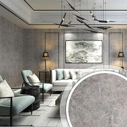 Grey Hi-Tech Silky Liquid Wallpaper: Revitalize Your Home with Ease | Silk Plast Liquid Wallpaper | Eco-Friendly Wallpaper | 3D Wallpaper - hi-47 (B0CMQLPSWB) Amazon Price History, Amazon Price Tracker
