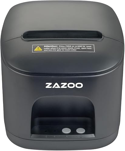 Geon Imprimante Thermique Ticket de Caisse 80mm - Machine à Ticket de Caisse - sans Encre - Coupe Automatique Complète et Partielle - Connexion USB et Wi-FI - 250 mm/s - Compatible Windows