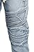 VICTORIOUS Men's Distressed Biker Twill Denim Joggers Pants JG870 - Light Indigo - 3X-Large - E15D