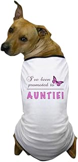 CafePress Promoted to Auntie Dog T Shirt Dog T-Shirt, Pet Clothing, Funny Dog Costume