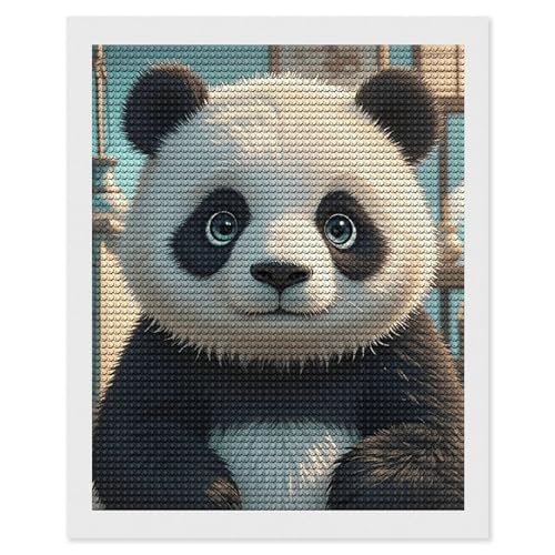 Kit kit de peinture diamant panda, cadeau idéal d'anniversaire art créatif adulte