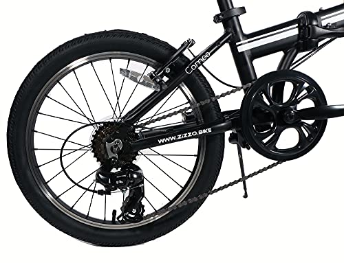 ZiZZO Campo 20 inch Folding Bike with 7-Speed, Adjustable