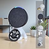 Suporte Alexa Echo Dot 3, 4 e 5, Echo Pop e Echo Max Robert Academia Motivação Multiuso e outros. Coleção, Decoração Presente. Stand de Mesa