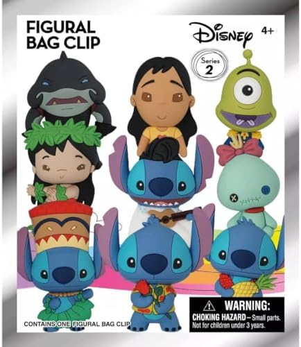 Disney Lilo & Stitch Series 2-3D Foam Key Ring Blind Bag, Multicolor image 3