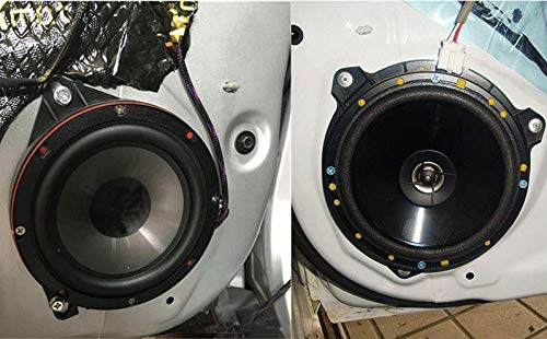 Zyhw 6.5" Car Speaker Spacers Adapter Black Plastic Mount Bracket Ring For Toyota 1.8Cm Depth 2 Pcs #TOP2