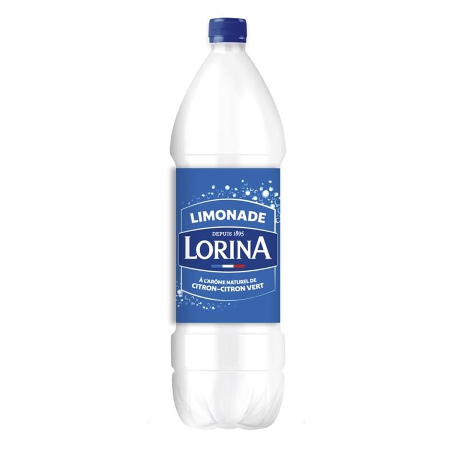 Rafraîchissement authentique garanti — LORINA Limonade Artisanale Arôme Naturel de Citron-Citron Vert, Bouteille de 1,25L - Lot de 4