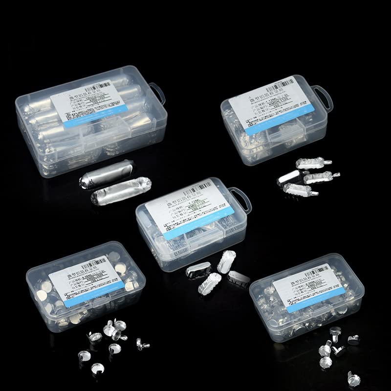 KIESEV 100Pcs Micro Aluminum Foil Weighing Plate 0.35ml/1.12ml/10ml Weighing Dish Vessel Used for Measuring Organic Trace Elements by Micro Analytical Balance (10ml-U-Shaped Round Bottom)