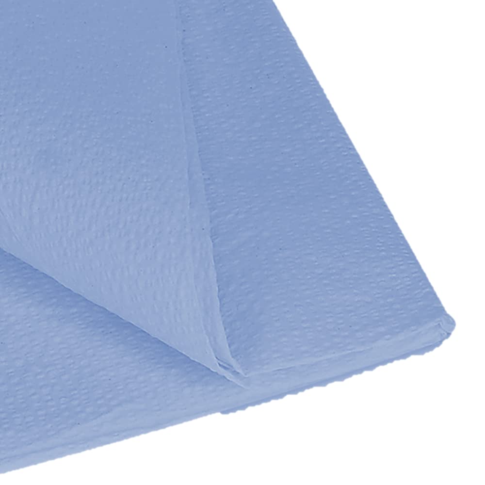 Dealmed Sábanas drapeadas: 100 hojas drapeadas de 2 capas, material azul, perfecto para hospitales, instalaciones médicas y consultorios médicos, 40 x 48 pulgadas