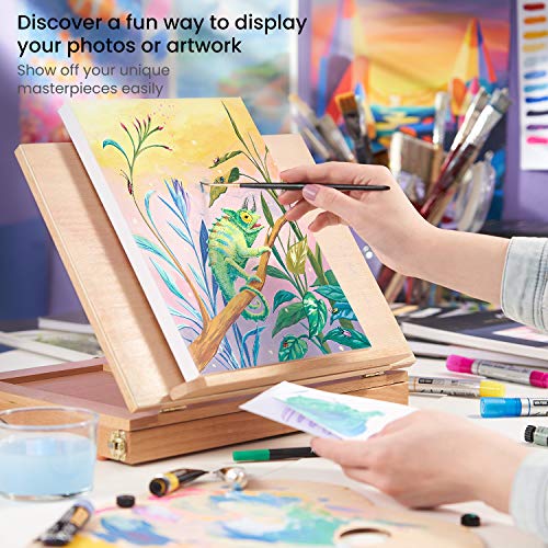 Arteza Mixed Media Paper Foldable Canvas Pad, 8x11 Inches, 20 Sheets