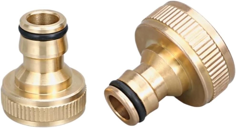 Brass Hose Nozzle 12pcs Universal Brass Tap Connector 1/2" 3/4" Quick Adapter Joints Garden Hose Car Washing Watering Spray Nozzle(31MM 12pcs)