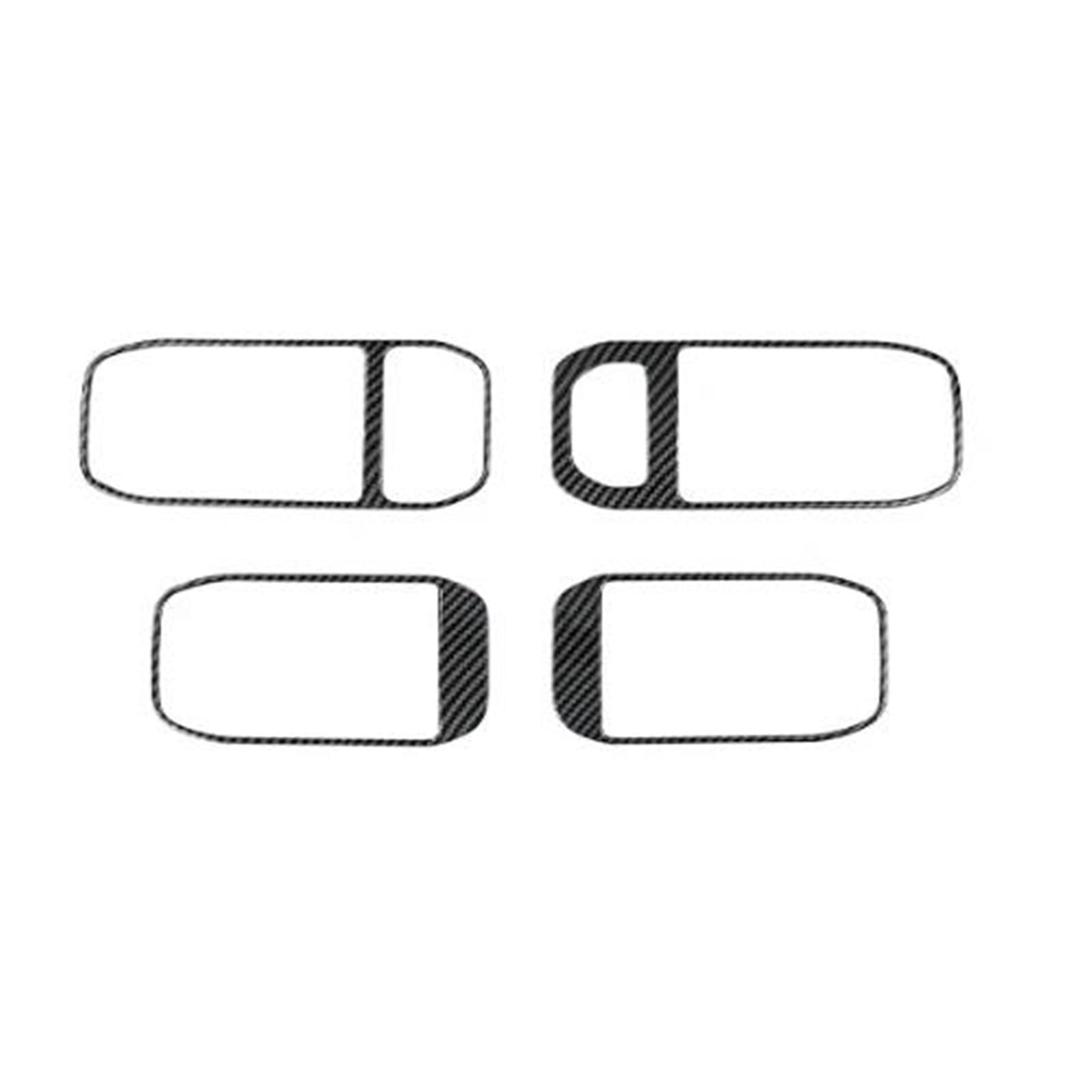 PYPFQUMQGR for Kia EV4 2025 2026 Carbon Fiber Inner Door Handle Frame Bowl Cover Trim LHD(LHD for Carbon)