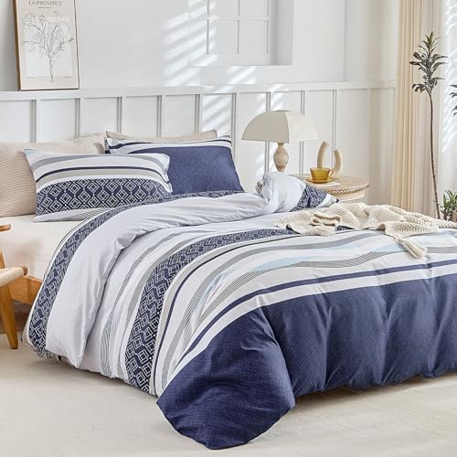 Tokokimo Housse de Couette 220x240 avec 2 Taies d'oreiller 65x65 cm - Design Bohémien - Parure de lit 220x240 Adulte - 100% Microfibre Housse Couette avec...
