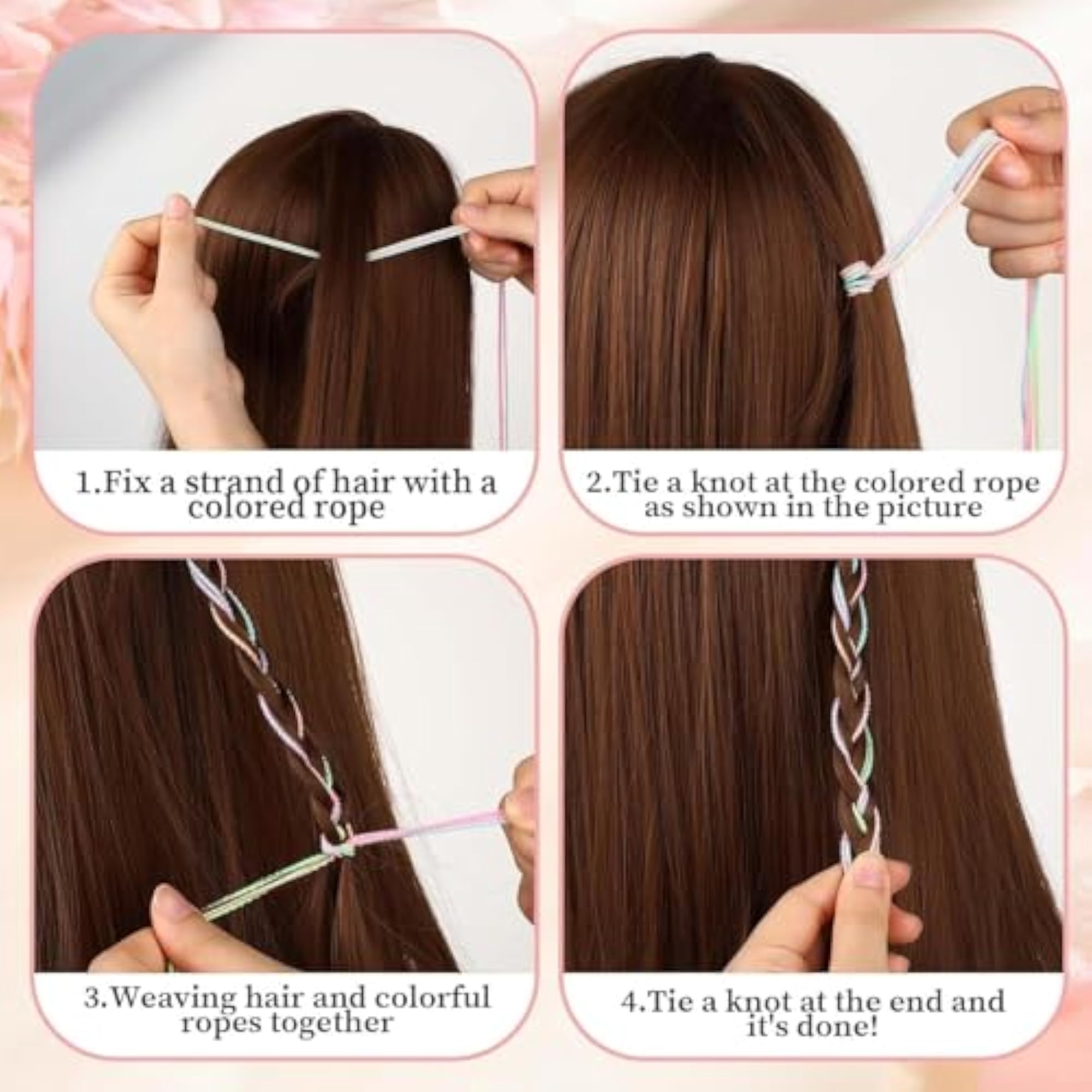 Colorful Braid Extensions Hair Band Braids