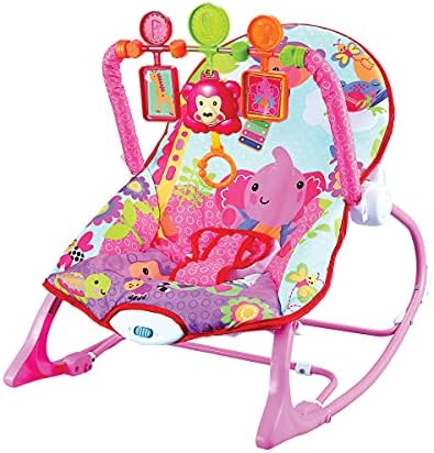 Cadeira de Descanso Musical FunTime New 18kgs Rosa-Maxi Baby