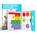 3. Prend en charge le développement de l'apprentissage précoce : avec des couleurs arc-en-ciel vives et des formes variées d'autocollants magnétiques, l'outil éducatif au calcul des fractions magnétiques améliore la reconnaissance des formes et des couleurs tout en favorisant la conscience sensorielle, la pensée logique, les compétences mathématiques et la coordination œil-main.