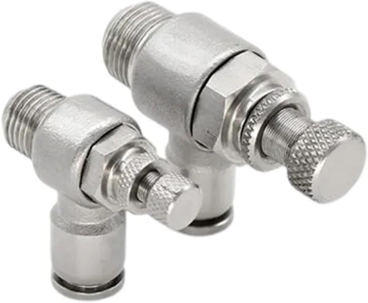 Pneumatic connector sl304 stainless steel regulating valve quick connect pipe quick plug connector quick plug accessories(SL 8-04)