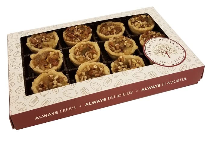 Pecan Pie Tartlets | Pecan Tassies | 5 Gift Boxes of 12 (60 Tarts total) | Millican Pecan since 1888 | San Saba, Texas
