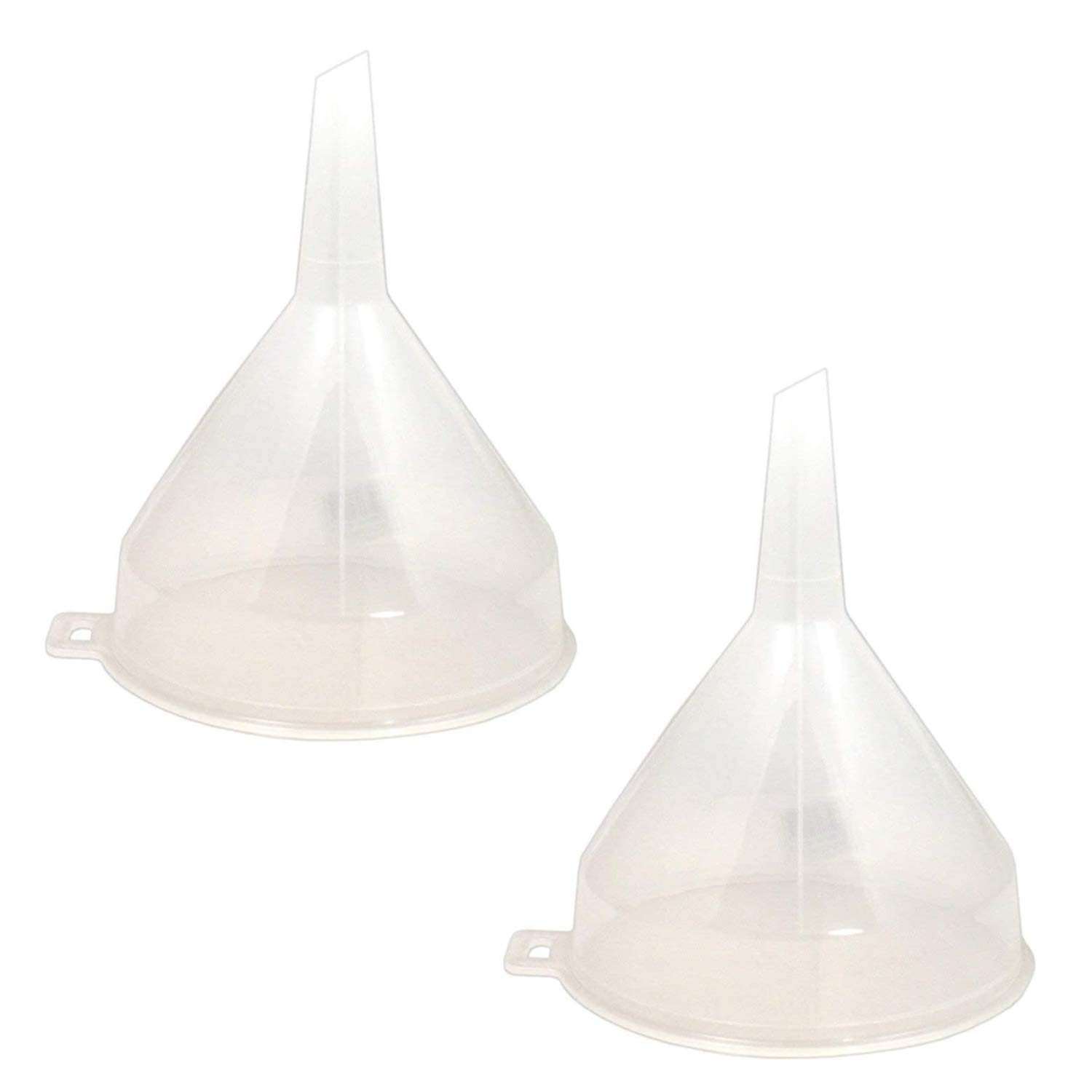 CLEAR PLASTIC FUNNEL FOR Bottle Filling,Essential Oils,Arts & Crafts Supplies,Science Laboratory Chemicals-14CM (2)