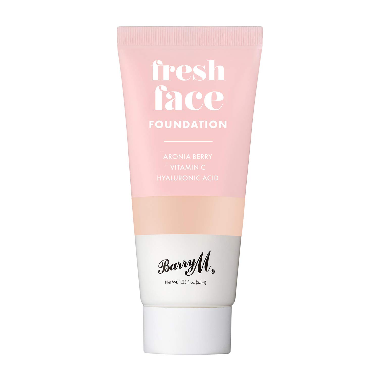 Barry M Cosmetics Fresh Face Lightweight Liquid Foundation Infused With Hyaluronic Acid And Vitamin C, Shade 4