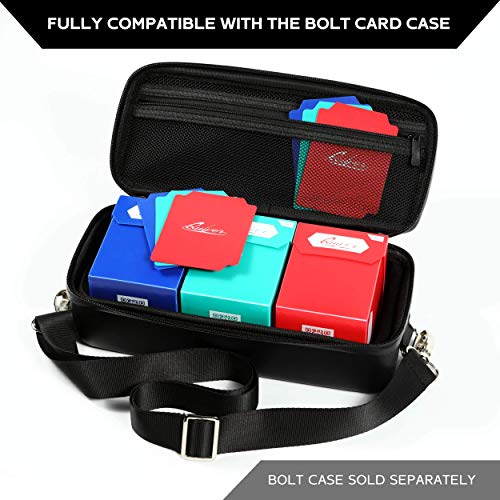 Image of Quiver Time 100+ Standard Deck Blocks with 2 Dividers / Card Deck Box - Set of 5 MTG Deck Box - Compatible with Magic Commander, Pokemon, Yugioh & other TCG cards - (White, Black, Blue, Red & Green)