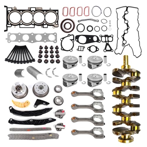 2.4L G4KJ Engine Rebuild Overhaul Kit with 2.4 Crankshaft, Timing