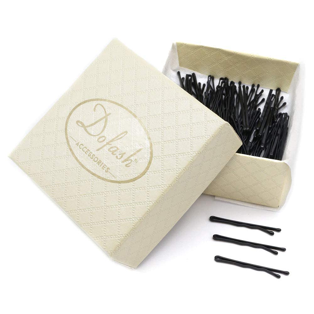 Dofash 100Pcs Bobby Pins Hair Pins Steel Hair Clips 3.5Cm/1.38" Hair Accessories For Girls (Black) image 5