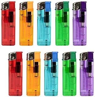 EPISENT Multicolour Electronic Child Safe Lighters With Adjustable Flame Available in 5 10 25 50 variations (25)