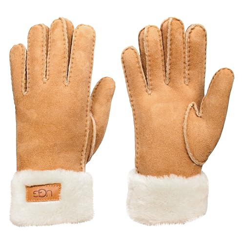 UGG Women's gloves, Brown, M