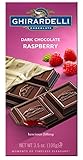 Ghirardelli Chocolate Bar, Dark & Raspberry, 3.5-Ounce Bars