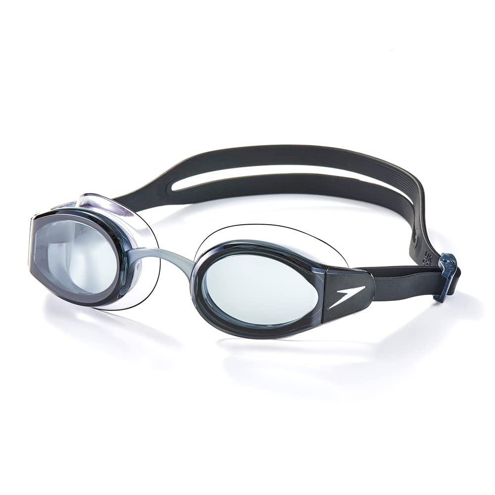 Speedo Mariner Pro Swim Goggles Anti-Fog UV Protection Black White