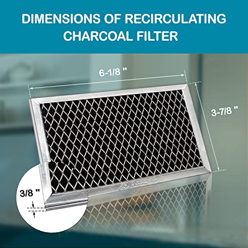 Ge Jx81J, Wb02X11124, Wb06X10823 Microwave Recirculating Charcoal Filter (2-Pack) #TOP3
