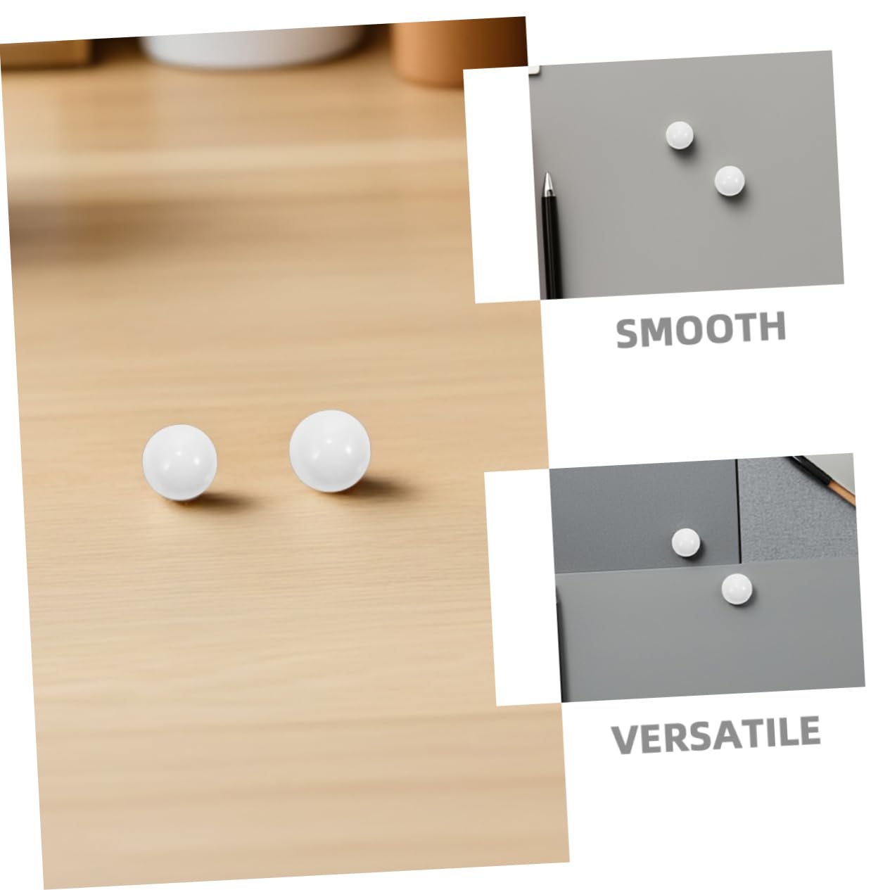 Toyvian 10 Pezzi Palline da Roulette in Acrilico Bianco, Sfere Rotonde Resistenti e Versatili per Gioco da Tavolo e Serate di Gioco Ruota della Roulette