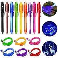 Algopix Similar Product 9 - TAGVO 9 Invisible Ink Pens and 6
