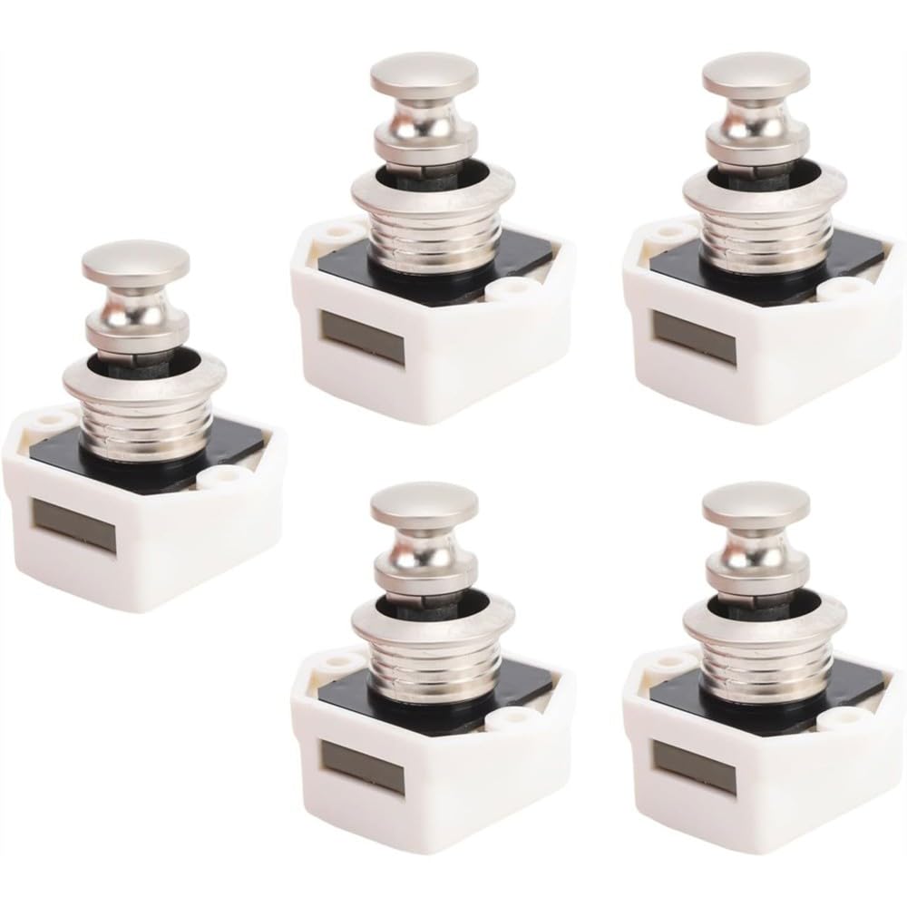 Aundhegrtt As Shown Cabinet Door Hanging Drawer Lock 1Set/5Pcs For Rv Room Vehicle And Vessel Motor Cabinet Button Lock