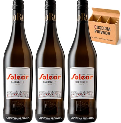 3 x Solear - Envio 24h - D.O. Manzanilla Sanlucar de Barrameda - Bodegas Barbadillo ((3 Bot, Solear 3/8)