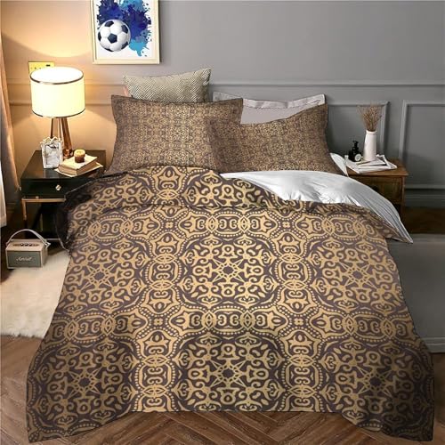 Parure de lit effet 3D ultra douce microfibre avec housse de couette zippée - 6