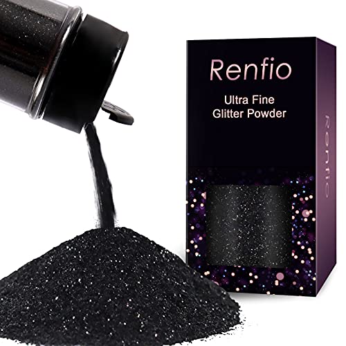 Renfio Ultra Fine Metallic Resin Glitter Powder 2.11 Oz (60g) PET Flakes Crafts Sequins 1/128