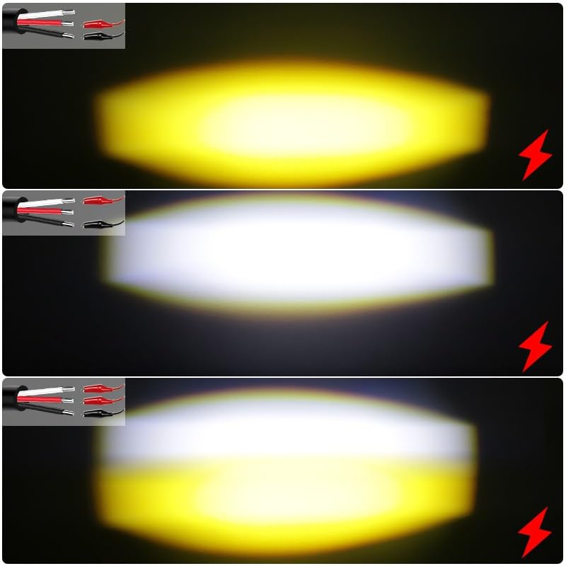 Interrupteur phare moto avec modes de clignotement multiples pour feux LED - 5