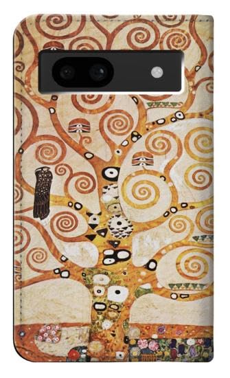 Housse cuir Gustav Klimt pour Google Pixel 8a, étui d'art