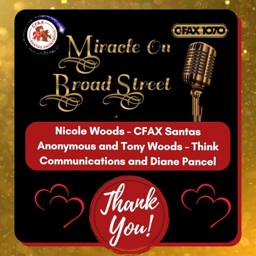 Miracle on Broad Street 2023 - Nicole Woods - CFAX Santas Anonymous and Tony Woods - Think Communications and Diane Pancel