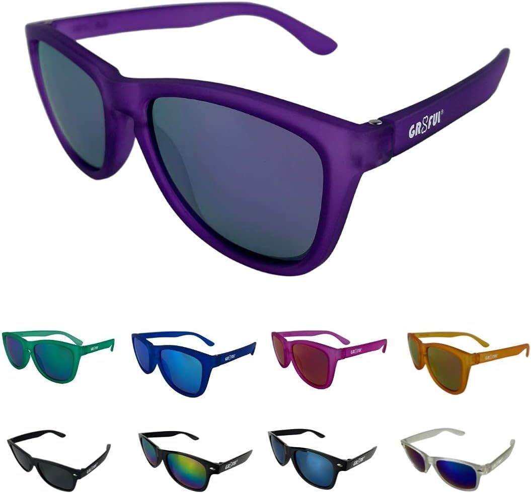 gr8ful® Sunglasses for Men & Women | Ladies & Mens Shades | Retro Sun Glasses for Outdoors, Hiking, Walking, Golf, Fishing, Cycling, Running