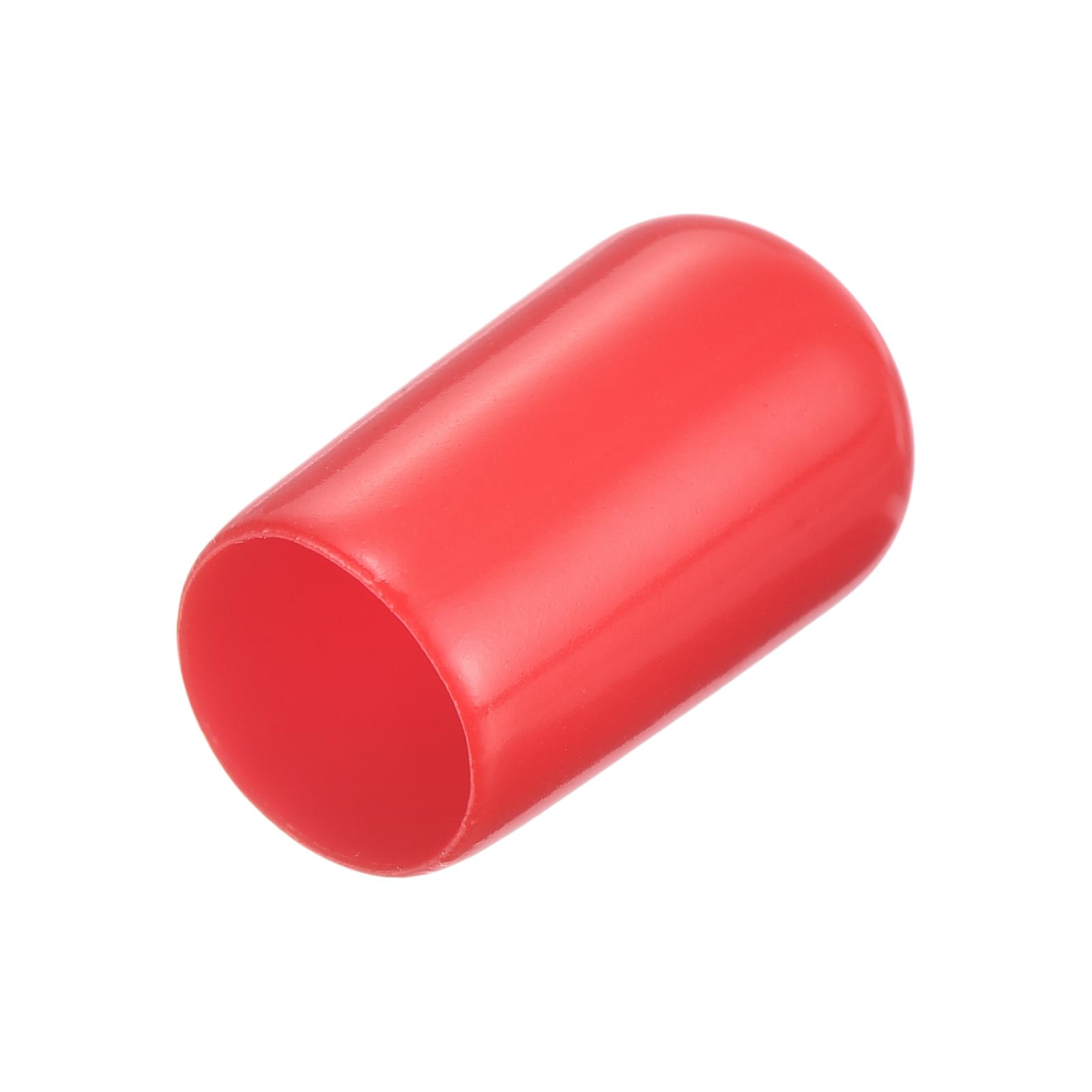 uxcell 20pcs Rubber End Caps 10.5mm ID Vinyl Round Tube Bolt Cap Cover Thread Protectors Red