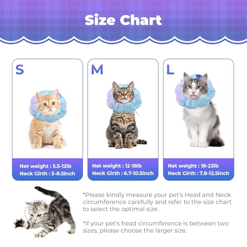 Image of Adjustable Dog Cone Collar, Soft Dog Elizabethan Collar Recovery E Collar After Surgery, Recovery E-Collar for Kittens /Puppies and Cats Recovery