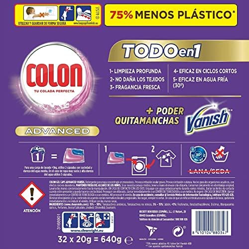 Detergente para lavadora cápsulas