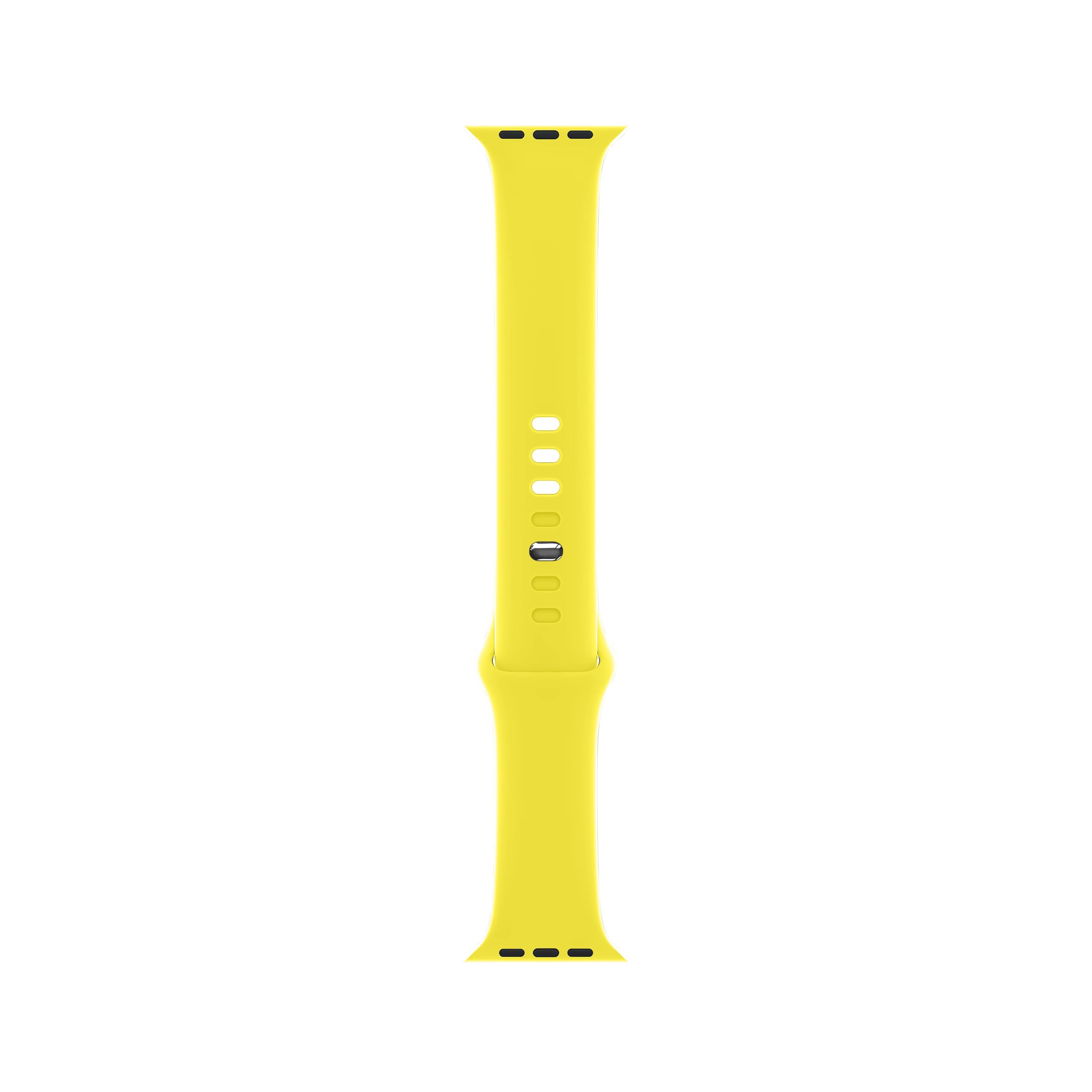 DONEGANI SB Cinturino per Apple Watch Ultra 2 49mm, Serie 10 46mm, 9 8 7 45mm 41mm, SE 6 5 4 44mm 40mm, 3 2 1 42mm 38mm Band Bracciale Sport Silicone, Giallo Limone Fresco