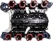 APDTY 726286 Intake Manifold Kit w/Gaskets & Thermostat Improved Aluminum Design