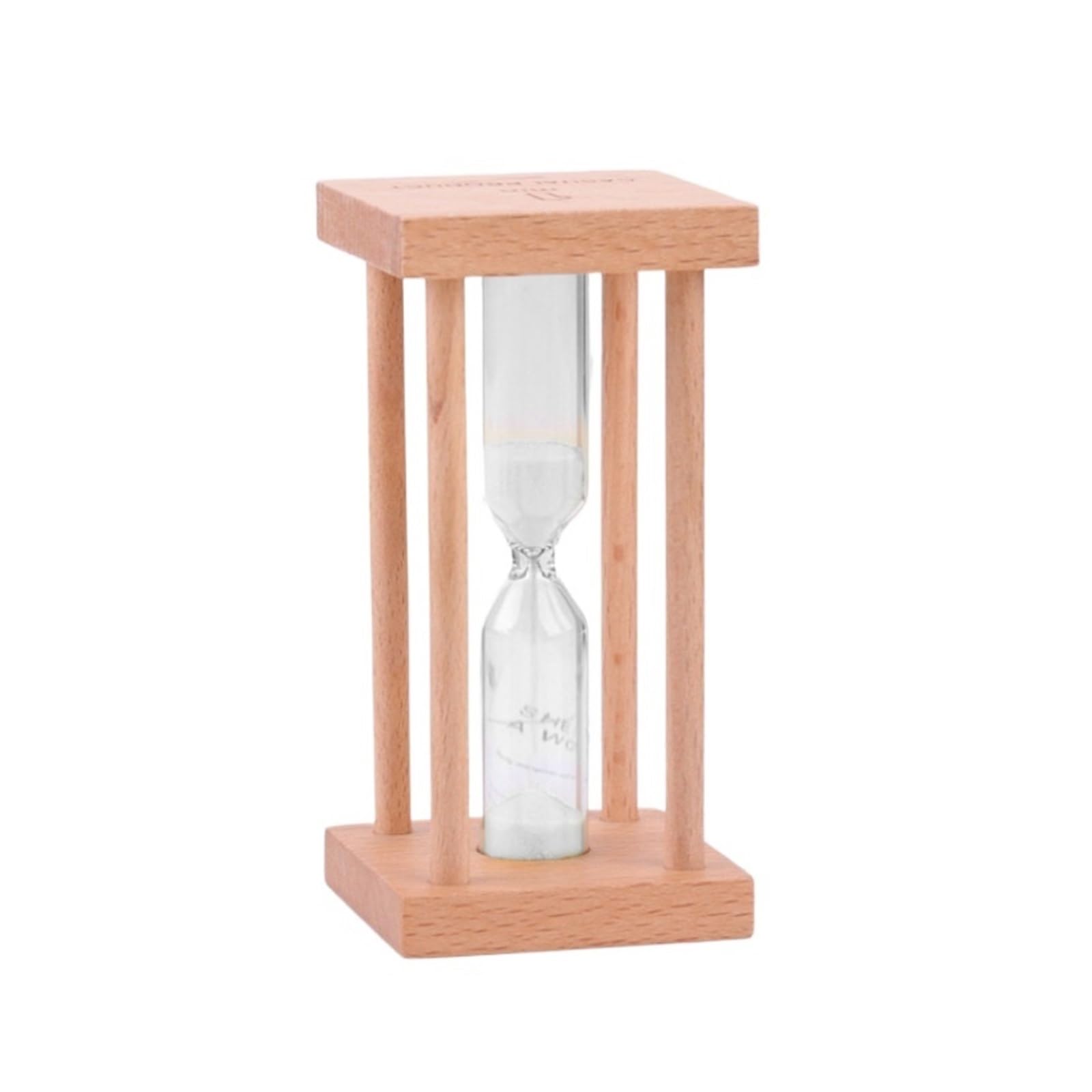 Sablier de bureau 1 min minuterie en bois massif accessoire décoration maison