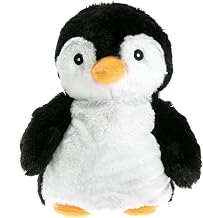 Pelucho - Penguin Plush Hot Water Bottle - Well-Being, Warmth and Softness - Microwavable - Wheat Grains and Lavender Flowers - Made in France